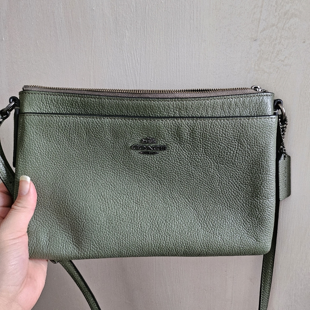 Coach Green Journal Crossbody